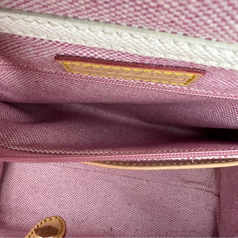 Dooney & Bourke White and Tan Satchel - Picture 12 of 16